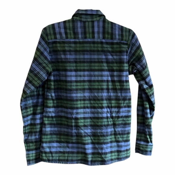 NWT VERMONT FLANNEL CO Women's Classic Button Down Shirt Blue Green S - Picture 3 of 10